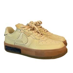 Nike Air Force 1 Shadow Coconut Milk Tan Gum Sole Womens 9.5 DH1290-201